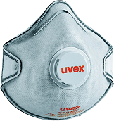 Респиратор (полумаска) Uvex Силв-Эйр 2220, формованный, с клапаном и угольным фильтром
