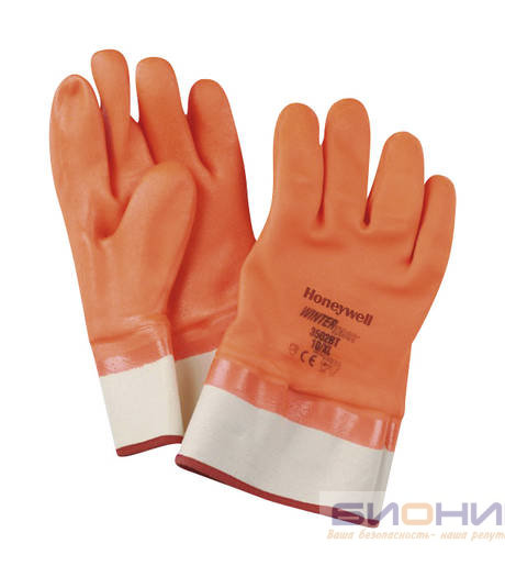  Перчатки утепленные Винтер Таск (Winter Task) покрытые ПВХ сигнального оранжевого цвета